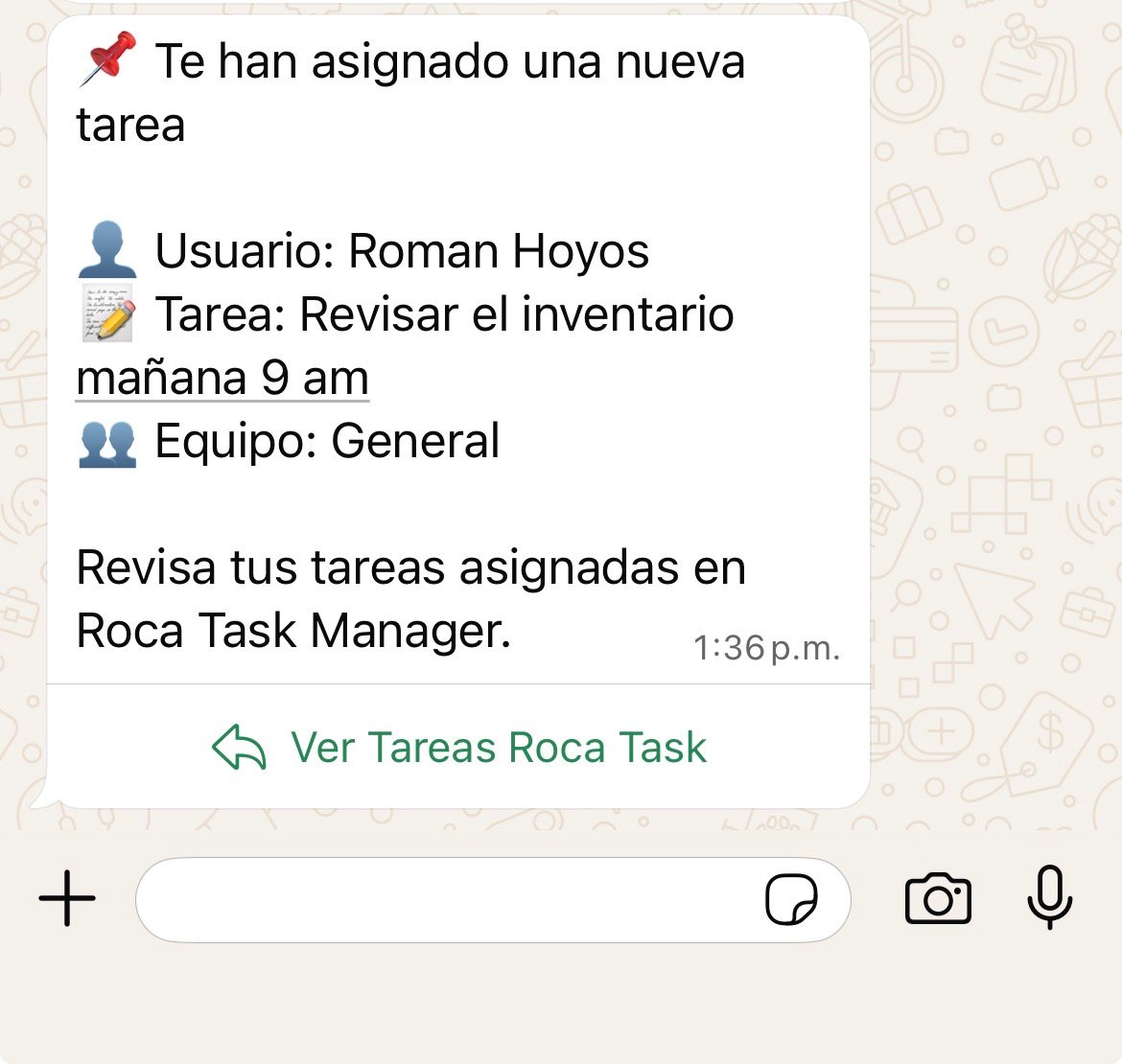 Recordatorio automático por WhatsApp